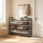 ELYKEN Shoe Rack, 4-Tier Expandable Shoe Organizer, Shoe Shelf for Closet - Image 2