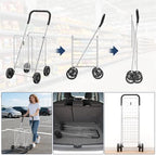 Whitmor Utility Shopping Cart - Durable Folding Design for Easy Storage, Model Number: 6250-4997-2-SIOCA - Image 6