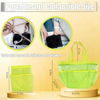 Mesh Shower Caddy Portable - 9 Pockets, Shower Bag for Dorm Room Camping - Image 4