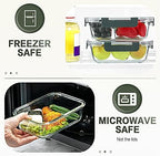 KOMUEE 10 Packs 30 oz Glass Meal Prep Containers with Lids - Image 4