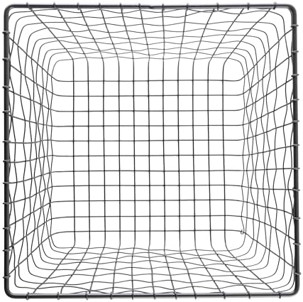 G.E.T. WB-305-MG Heavy Duty Iron Wire Utility Storage Bin/Basket, Square, 11" x 11" x 8" - Image 3