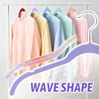 Sishynio Velvet Hangers 30 Pack, Non-Slip Slim Felt Hangers Colorful | Space-Saving Closet Organization; Flocked Surface; 360° Swivel Hooks; For Shirts, Coats, Dresses, Blouses - Image 5