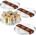 LAMU 12 in Lazy Susan Turntable, 4 Pack Clear Spice Rack, Organizer Storage by YourHome-OrganizationHelper