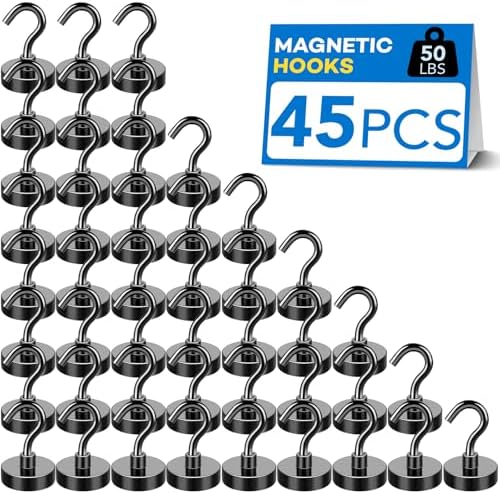 LOVIMAG Magnetic Hooks for Cruise Essentials 2026 Cabins Door 45 Pack-50LBS by LOVIMAG