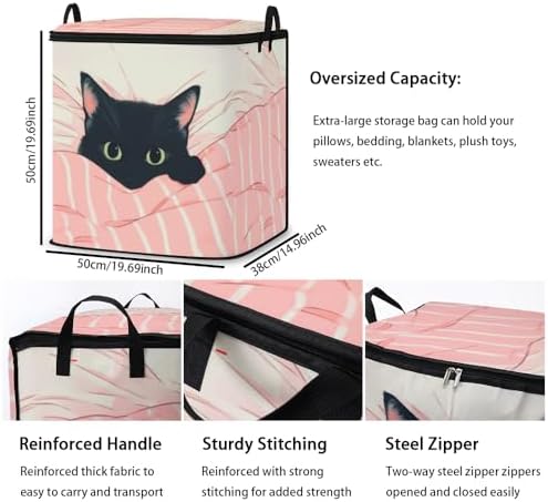2pcs blanket storage bag for under bed,closet organizers 95L - Image 3