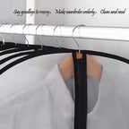 Garment Bags for Hanging Clothes 12 PCS Transparent Dress Bag for Traveling Garment Bag for Dresses Long Clothes Storage Bags with Full Zipper for Long Dress Costumes Gowns Coats 24''x54'' - Image 9