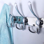 Dseap Coat Rack Wall Mount - 29.5” Long 8-Tri-Hooks Heavy Duty Coat Hanger Rail Wall Hooks for Hanging Coats Hats Clothing Clothes Purse Mudroom Entryway, Chromed - Image 2