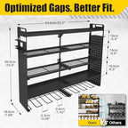 Large 5-Tier Power Tool Organizer Wall Mount, 320lb Capacity, 34'' Wide - Image 2