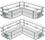 Nieifi Corner Shower Shelves, Adhesive Shower Caddy, Bathroom Organization by Nieifi