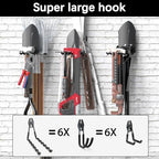 3-H Heavy Duty Garage Hooks, 31 Pack Wall Storage Organizer,Black - Image 4