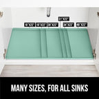 GORILLA GRIP Waterproof Silicone Under Sink Mat, Stay in Place, 46x22 Mint - Image 8