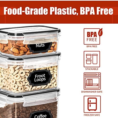 PRAKI 30 Pack Airtight Food Storage Containers for Organizers and Storage - Image 4