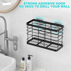 Hair dryer holder cabinet door - Hair tool organizer wall mount - Image 6