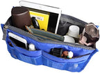 Vercord Purse Organizer Insert for Handbags Bag Organizers Inside Tote Pocketbook Women Nurse Nylon 13 Pockets Sapphire Blue Small - Image 6