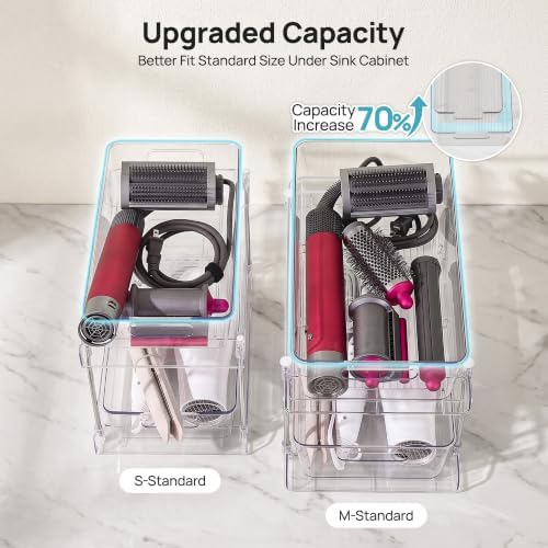 Vtopmart 2 Pack Larger Pull Out Bathroom Under Sink Organizer (M-Standard) - Image 3