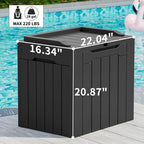 Greesum 31 Gallon Outdoor Storage Box, Black - Image 6