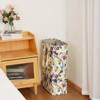 efluky Slim Laundry Basket, Narrow Laundry Hamper with Handles, Collapsible Dirty Clothes Hamper, Tall Laundry Bin for Laundry Room, Dorm and Bedroom, 48L (12.7 Gallon) Floral - Image 4