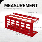 Metal Wall Mount Caulk Tube Holder Rack, Red - Image 2