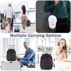 Hat Travel Case, Hard Hat Carrier Organizer with Clip & Glasses Storage, Holds 6 Baseball Caps for Home/Travel - Black - Image 6