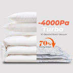 Vacbird Vacuum Seal Bags for Clothing with Rechargeable Cordless Pump, 12 Pack Compression Packing Bags, Space Saver Storage for Seasonal Clothes Bedding Blanket Pillows Comforters Luggage Travel - Image 8