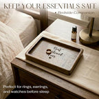 La Boda Wooden Jewelry Dish - Engraved Catchall Tray for Rings & Watches - Unique for Him, Her, Husband, Wife - Decorative Rectangle Jewelry Tray & Holder (5.5 x 3.4 in) (02 - Best Husband Ever) - Image 5