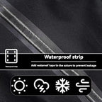 Outdoor Dining Table Cover for Patio Metal Steel Slat Table - Image 4