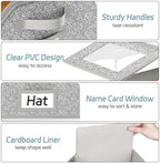 AOODA 2 PCS Stackable Hat Storage for Baseball Caps, Holds up to 24 Caps Hat Organizer for Closet, Sturdy Snapback Boxes for Men with Cardboard, Grey - Image 6