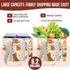 VENO 3 Pack Heavy Duty Reusable Grocery Shopping Bags Utility Tote - Image 4
