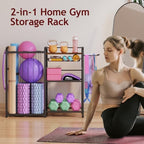 Homsorout Garage Sports Equipment Organizer, Ball Storage for Gear and Toys, Large Capacity, Sports Organizer for Garage with Hooks and Baskets - Image 6