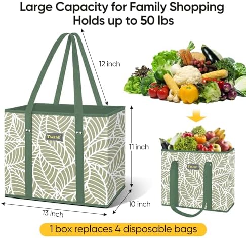 BALEINE 1PK Reusable Grocery Bags, Heavy Duty Shopping Tote Bag - Image 4