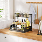 Under Sink Organizer and Storage 2 Pack, Slide Out Cabinet Organizer, Pull Out Sink Shelf for Kitchen Bathroom Laundry, Black - Image 5