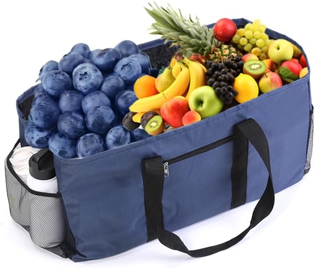 Extra Large Utility Tote Bag - Reusable Grocery Bags Foldable Heavy Duty - Image 7