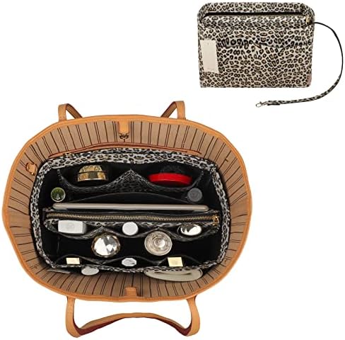 ZTUJO Purse Organizer Insert, Felt Bag Organizer with Metal Zipper, Handbag & Tote Shaper, For Speedy Neverfull Tote, 7 Sizes - Image 6