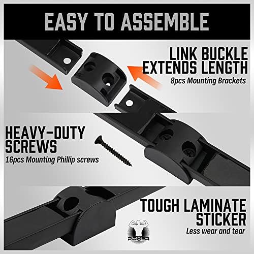 HORUSDY 12" Magnetic Tool Holder Strip, 4-Pack Tool Magnet Bar for Garage Organization, Shop Organization, Mounting Screws Included - Image 4