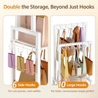 Tall Purse Organizer for Closet,Narrow & High-Capacity Handbag Organizer - Image 5