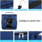 Bukere Portable Shower Caddy College Dorm Room Essential, Shower Caddy Tote Bag for Student, Girl, Women, Men, Separate Compartment, Large Capacity, Quick Dry Mesh Base for Travel, Gym, Camp - Image 4