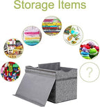 YOLOXO Toy Box Chest, Collapsible Sturdy Storage Bins with Lids, Extra Large Kids Toy Storage Organizer Boxes Bins Baskets for Kids, Boys, Girls, Nursery Room, Playroom, Closet (Linen Gray) - Image 4