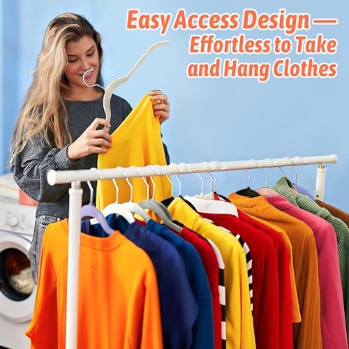 Sishynio Velvet Hangers 30 Pack, Non-Slip Slim Felt Hangers Multicolor | Space-Saving Closet Organization; Flocked Surface; 360° Swivel Hooks; For Shirts, Coats, Dresses, Blouses - Image 7