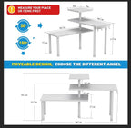 JayRex 3-Tier Bathroom Countertop Corner Shelf Organizer, White - Image 2