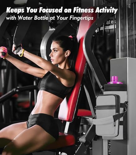 Nuovoware Magnetic Gym Bag, 40oz, Water Bottle Carrier Holder, Gray - Image 5