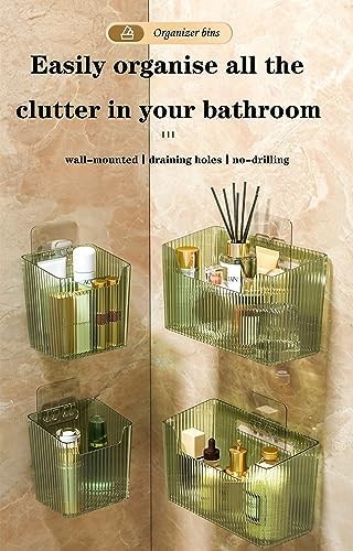 Lae Nuvole Adhesive Cabinet Door Organizer, 2 Pack Wall Shower Caddy, Green - Image 4