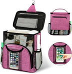 Attmu Portable Shower Caddy College Tote Bag, Quick Dry Hanging Toiletry Bag, Large Capacity Mesh Shower Caddy Portable for College Dorm Room Essentials for Boys and Girls for Bath Camping (Pink) by Attmu