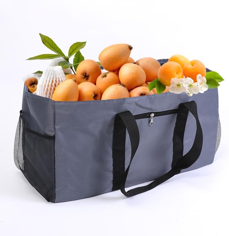Extra Large Utility Tote Bag - Reusable Grocery Bags Foldable Heavy Duty - Image 6