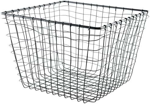 G.E.T. WB-305-MG Heavy Duty Iron Wire Utility Storage Bin/Basket, Square, 11" x 11" x 8" - Image 2