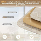 2 Pack Shoe Organizer for Closet, Fits 16-32 Pairs Fabric Shoe Storage Bins Large Shoe Box Storage Containers with Bottom Support for Shoes Space Saving Shoes Holder (Beige, 19.7*15.7*11.8in) - Image 3