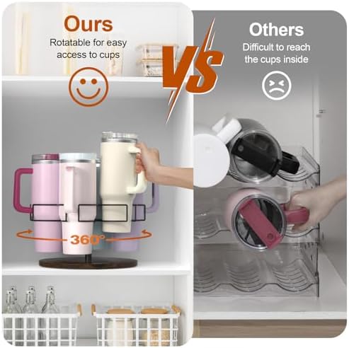 Rotating Water Bottle Organizer for Stanley 40 oz, 6 Slots - Image 6