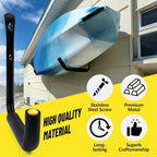 GEEDAR Heavy Duty Garage Storage Hooks -75 LB Capacity, 6packs, 9.8" Wall Mounted Rack for Hanging Paddle Board, Ladders, Bikes Enforced Kayak Storage Hanger - Image 6