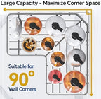 YASONIC Corner Shower Caddy Adhesive, 100% Rustproof Shower Organizer with Soap Holder, No Drill Shower Shelf for Inside Shower, Wall-Mounted Shower Storage for Homes (3 Pack, Grey) - Image 3