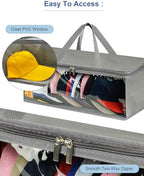 Epesoware 2 Pack Wide Hat Storage Bag for Baseball Caps, Grey - Image 5