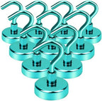 DIYMAG Magnetic Hooks 10pcs 30lbs+ Cruise Essentials 2026 Magnet Hook Green by DIYMAG